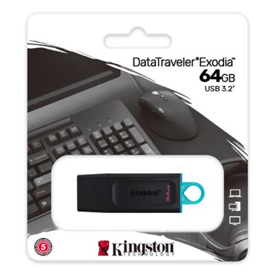 Kingston 64GB USB Drive 3.2 Exodia