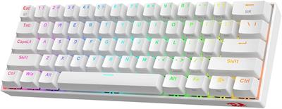 Redragon K530 Pro RGB Draconic Wireless Mechanical Gaming Keyboard with Tactile Brown Switches (White)