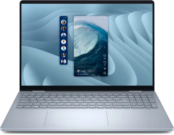 Dell 16 Plus 2-in-1 Intel Core Ultra 7 256V 16GB 1TB SSD 16" WUXGA 2K x360 Touch Display Backlit KB FPR Win11 Ice Blue