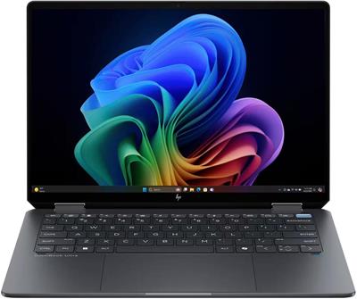 HP OmniBook X Flip 16-AS0047NR Intel Core Ultra 7 256V 16GB 512GB SSD 16" 3K OLED Touchscreen x360 Display Fingerprint Reader Backlit KB Win11 Eclipse Gray With Stylus Pen
