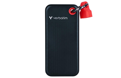 Verbatim 1TB Portable Pocket SSD - Sleek Keyring SSD with Cable Attachment