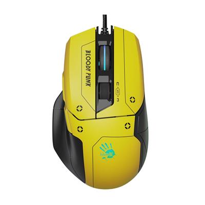 Bloody W70 Max RGB Gaming Mouse Punk Yellow