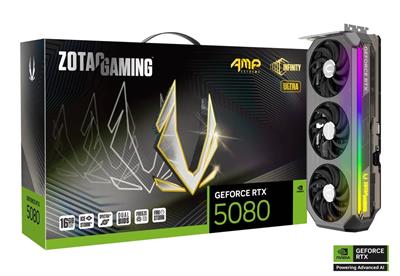 ZOTAC GAMING GeForce RTX 5080 16GB 256BIT AMP Extreme INFINITY ULTRA GDDR7