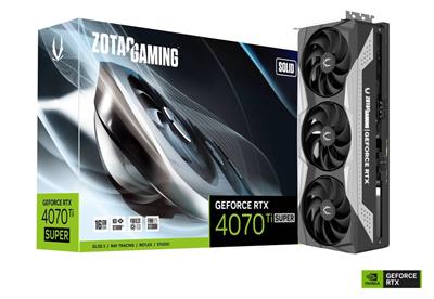 ZOTAC GAMING GeForce RTX 4070Ti 16GB Super Solid GDDR6X