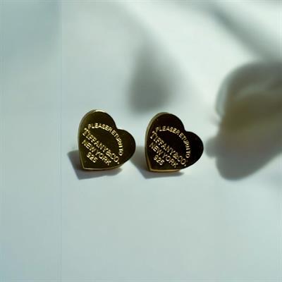 Tiffany & co heart charm studs