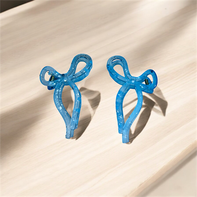 Bow Claw Clip (Sky Blue)