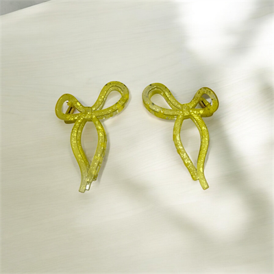 Bow Claw Clip (Yellow)