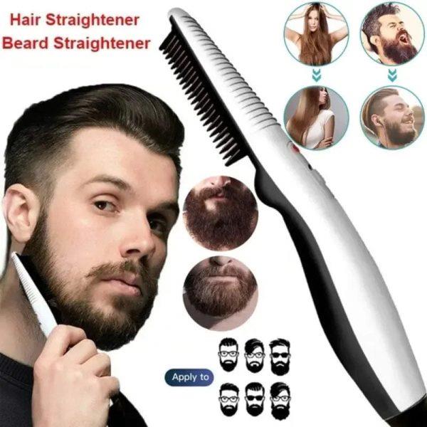 Rechargeable Hair Curler Beard Shawl Comb Multi Functional Hair Straightener Comb Brush Imported in Pakistan for Rs. 1499.00 Paisa Wasool