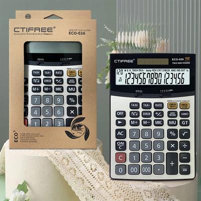 CTIFREE Solar & Battery Large Display Calculator