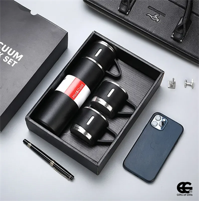 Stylish Stainless Steel Thermos Gift Set