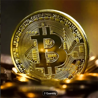 4pcs/2pcs, Exquisite Artificial Bitcoin Coin Decoration, Collection, Gift-Unique Commemorative Replica Medallion