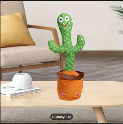 Dance Cactus Talking Cactus Toys, Dance Cactus Imitation Toys And LED English Singing Can Talk For 15 Seconds Recorder Music Toys Christmas, Halloween Gift