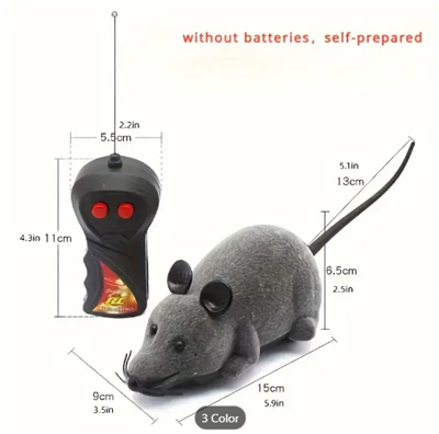 Wireless Remote Control Rat Prank Toy - Realistic Cat Teaser & Perfect Gift for Friends, Ideal for Holidays (Batteries Not Included)