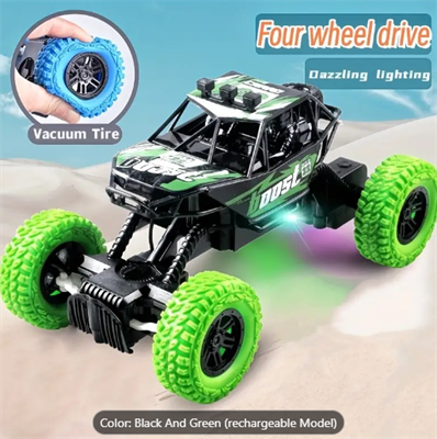 Remote Control Off- Road Climbing Car High-Speed Racing Car Charging Light Toy Model Car As Halloween Gift