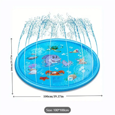 Outdoor Inflatable Game Water Lawn, Collapsible Play Bed Outdoor Carpet, Water Bath, Garden Sprinkler Pvc Inflatable Mattress Test Water Play Bed, Halloween Christmas Gift