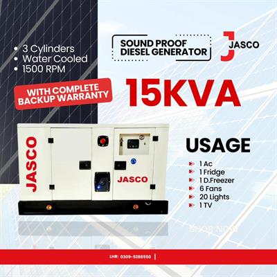 Jasco Diesel Generator 15 KVA