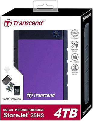 4TB Transcend StoreJet 25M3 2.5-inch USB3.1 Portable Hard Drive