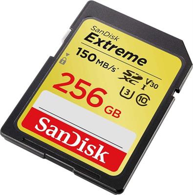 SanDisk Extreme SD UHS-I Card (Up to 150 MBPs) - 256 GB