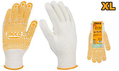 Ingvo Knitted & PVC dots gloves - HGVK05