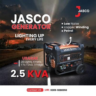 Jasco Generators 2.5 KVA - Golden Series J3500dc