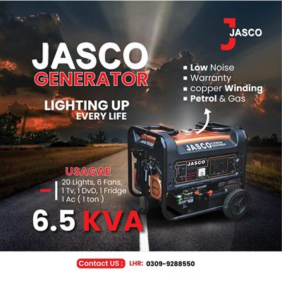 Jasco Generator 6.5 KVA - Golden Series J7500dc