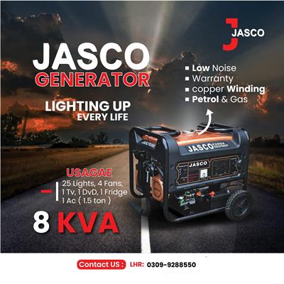 Jasco Generator 8 KVA - Golden Series J9000dc