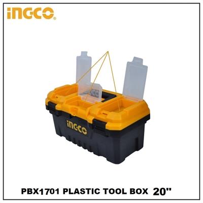 Ingco 20″ Plastic Tool Box Organizer with Tray 20kg capacity PP Material – PBX2001