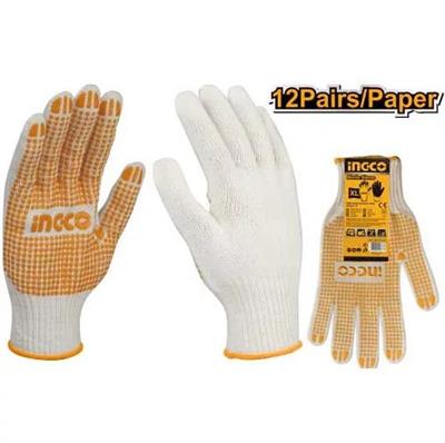 INGCO Knitted & PVC dots gloves – HGVK05