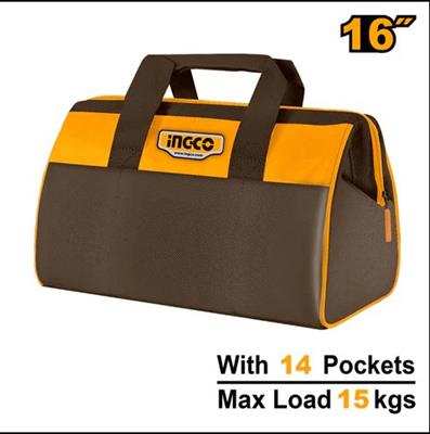 Ingco Original Tool Bag 16 Inch with 14 Pockets - HTBG281628