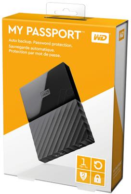 WD My Passport 1TB External USB 3.0 Portable Hard Drive – Black