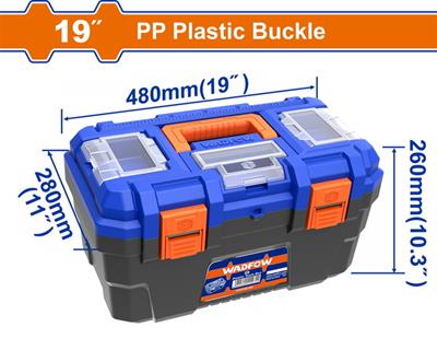 Wadfow 19" Plastic Tool Box - WTB1319