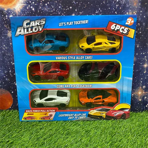 Alloy Cars - 6 Pcs 