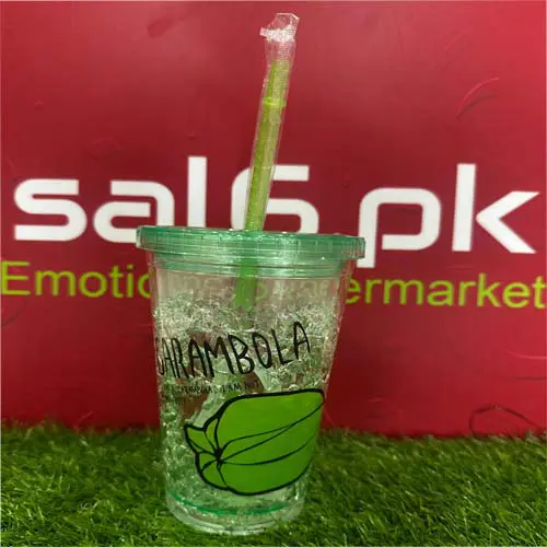 Acrylic Tumbler with Straw -Green 
