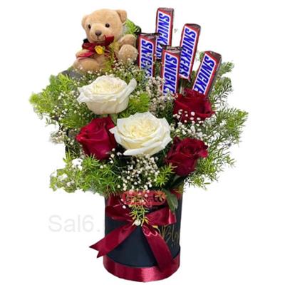 Roses with Chocolates Bouquet