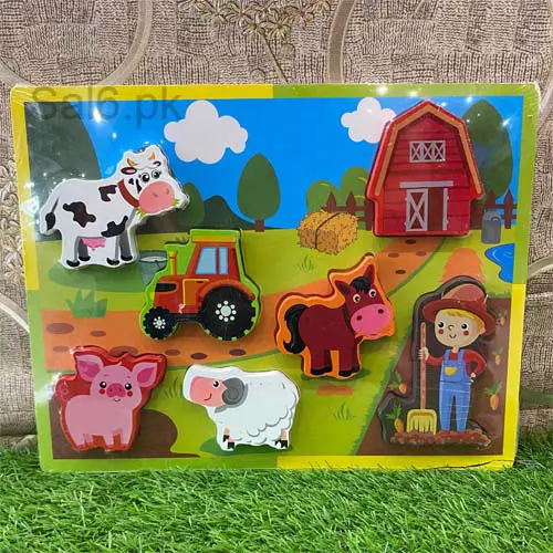 Wooden Rainbow Animals Board - Kids