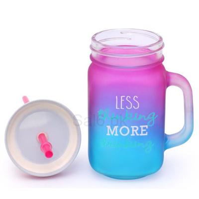 Kleeyo Frosted Mason Jar 450ml 