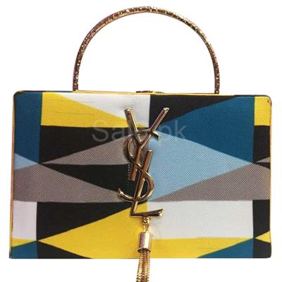 YSL Printed Clutch