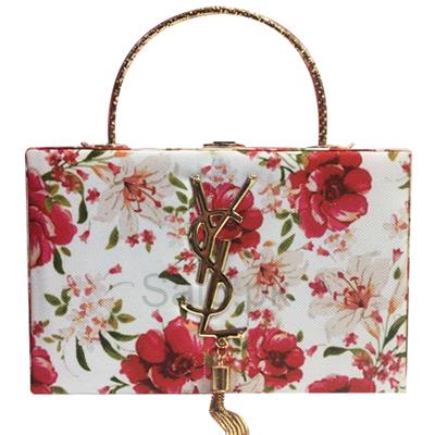 YSL Printed Clutch