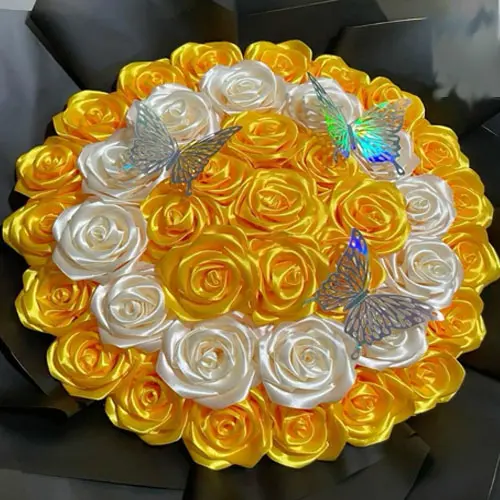 Satin Special Flower Bouquet | Luxury Artificial Bouquet Gift & Decor