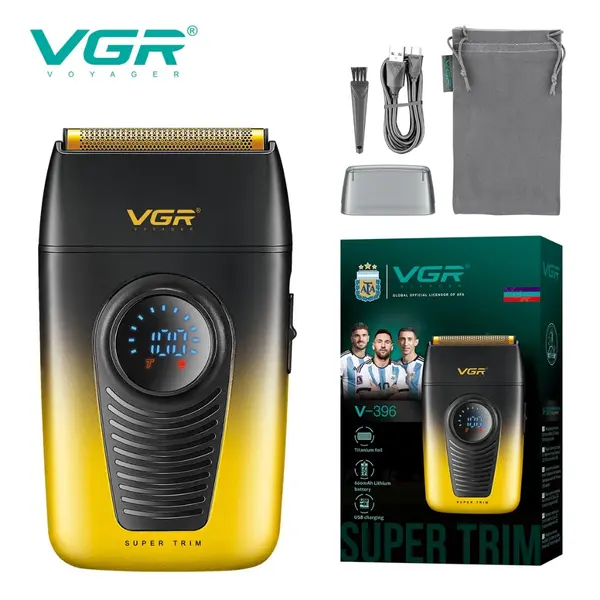 VGR V-396 Foil Shaver Beard Trimmer Professional Rechargeable Cordless Electric Shaver