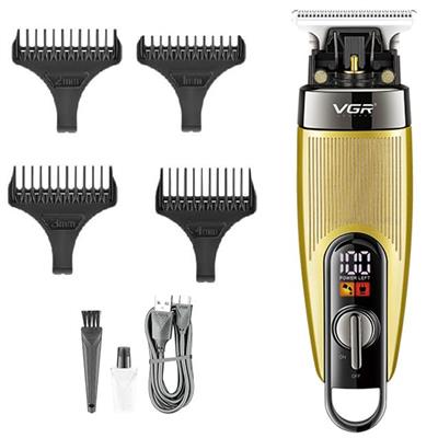 VGR V-975 Professional Rechargeable cordless Pro Self Haircut Hair Clipper, Beard trimmer with Digital Display & Hanging Loop Stainless steel Blades