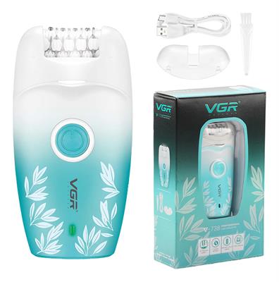 VGR V-738 Female Body Epilator 2 Speeds USB Light