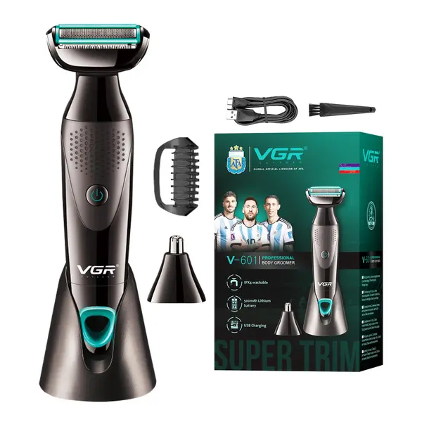 VGR V-601 Professional 2-in-1 Body Groomer for Men