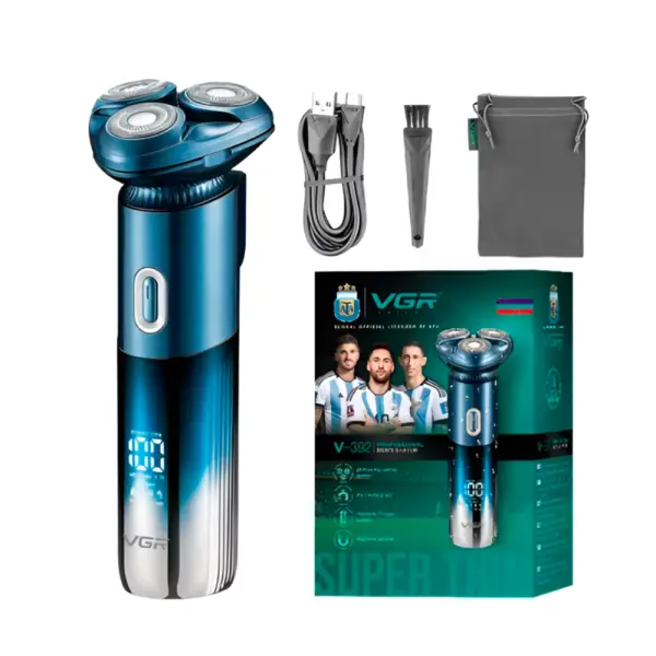 VGR Electric Rotary Shaver for Men - Face Beard Hair Razor