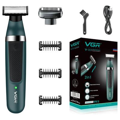 VGR V‑393 Washable Double‑Sided Hybrid Shaver – Foil & Twin Blade Head, Cordless 90 min Runtime