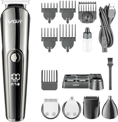 VGR V-107 Professional 11in1 IPX6 Washable Grooming Kit Trimmer for Men, 150 min Runtime