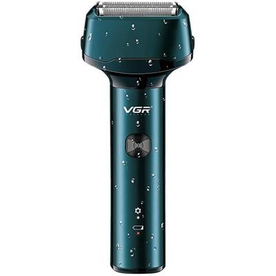 VGR V-370 Premium Cordless Rechargeable IPX5 Fully Waterproof 3 Blades Wet & Dry Electric Razor Beard Shaver for Men