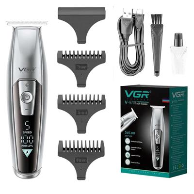 VGR V-970 Professional Hair Trimmer with 5 speed settings and Smart LED Display