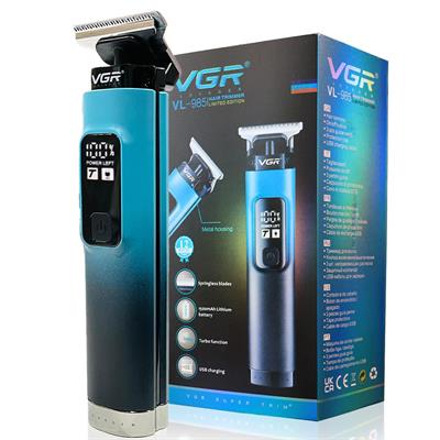 VGR VL-985 Limited Edition Professional Hair Clipper, Salon Trimmer with Turbo Mode, Digital Display, Springless Blades