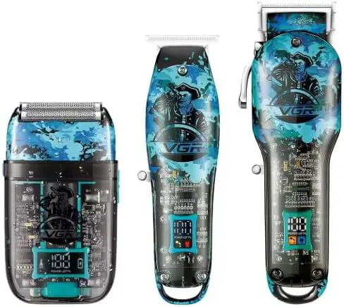 VGR V-645 Professional Barber 3 in 1 Combo Kit